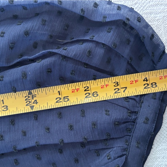 💚GAP Women's Navy Sheer Blouse - Picture 6 of 8